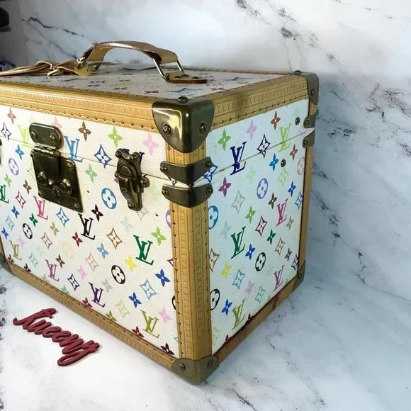 Louis Vuitton Multicolor Boite Pharmacie Monogram Blanc Murakami Trunk LV Case - Picture 12 of 16